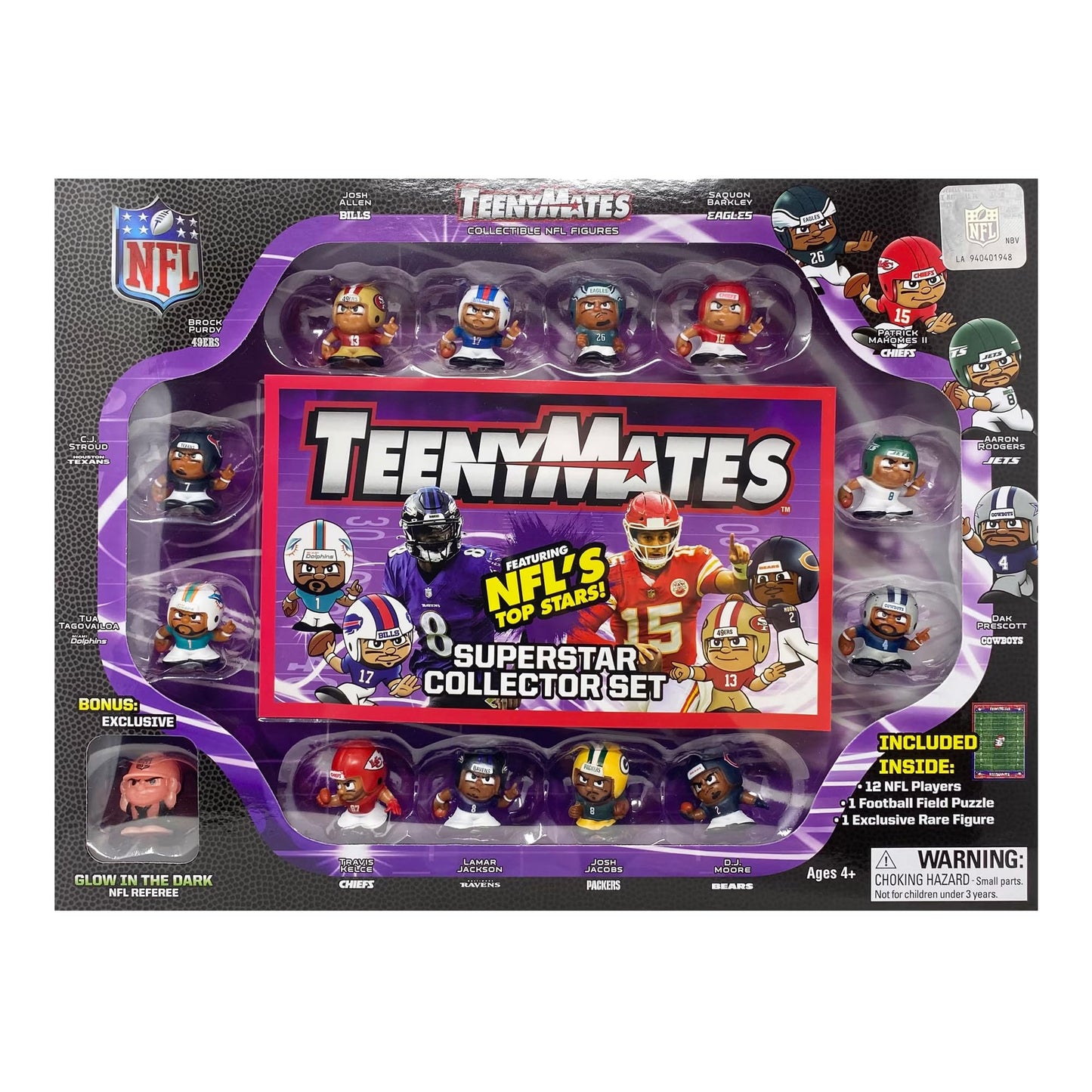 Party Animal Teenymates NFL Collectors Gift Set - Multicolor, Plastic, Model 733947010351