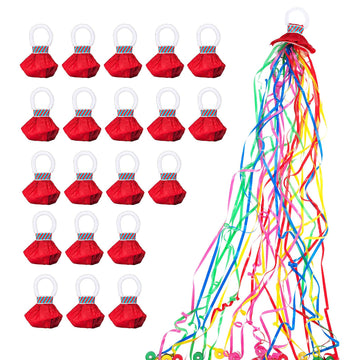 Arouselove Confetti Poppers, Streamer Plastic No Mess for Party,Birthday,Wedding