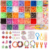 Uuemb 3000+ Rubber Band Bracelet Kit, Colorful Loom Bracelet Making Kit With Storage Box, Diy Art Craft Kit With Charms Beads Fo