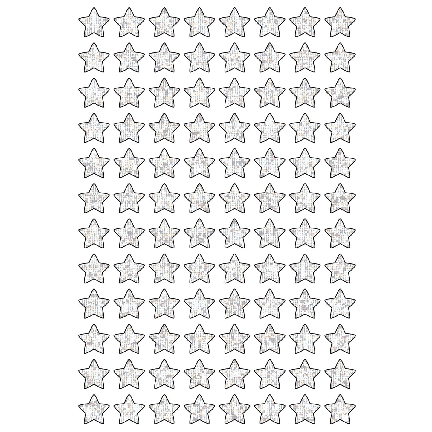TREND Silver Sparkle Stars superShapes Stickers-Sparkle, 400 Per Pack, 6 Packs