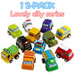 Funcorn Toys Pull Back Car, 12 Pack Assorted Mini Plastic Vehicle Set, Pull Back Truck and Car Toys for Boys Kids Toddler Party