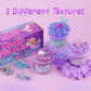 3 X 100Ml Purple Slime Kit For Girls & Boys: Includes Cloud, Water & Mermaid Crunchy Slime, Sensory Experience Diy Slimes Set, S