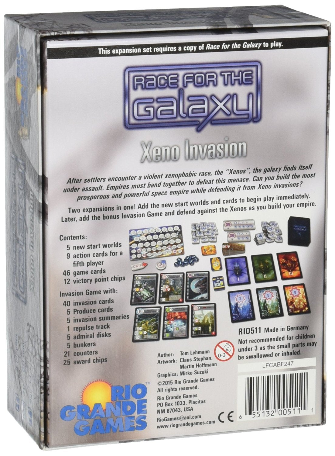 Race For The Galaxy: Xeno Invasion Board Game