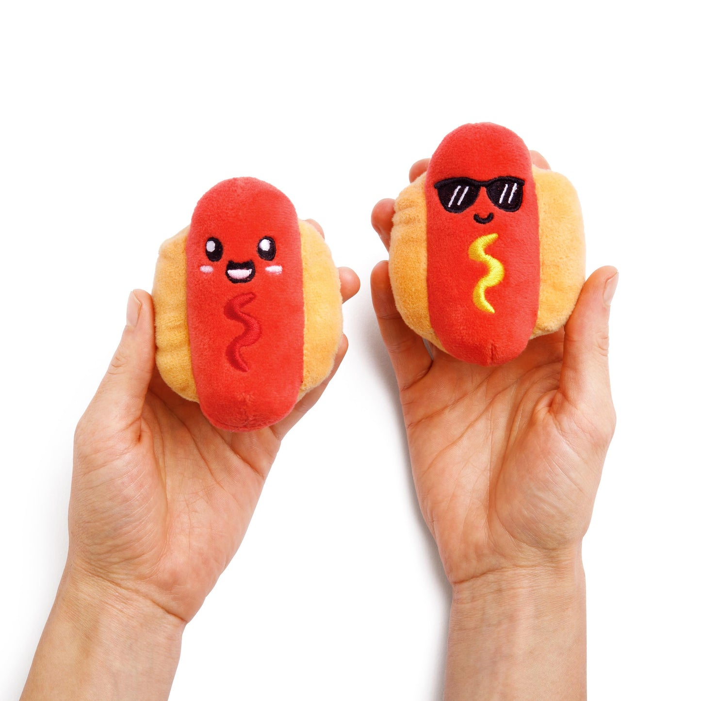 WHAT DO YOU MEME? Emotional Support Hot Dogs Plushies, Multicolor, Polyester, Model ESHD540