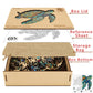 Wooden Jigsaw Puzzle For Adults And Kids Unique Shape Wood Colorful Beautiful Box Fun Challenge Brain Health Family Game Creativ