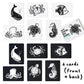 Wee Gallery Black And White Art Flash Cards For Babies, High Contrast Educational Animal Picture Cards, Baby Visual Stimulation, Brain And Memory Development In Infants And Toddlers - Ocean Animals