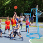 Raylinyee Kids Basketball Hoop Portable Basketball Stand Toys Basketball Indoor Outdoor, Portable Basketball With 4 Hoops At Var