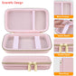 Elonbo Carrying Case for TEBIYOU/ Great Boy/ Beico Handheld Game Console Retro Video Games  Portable Gaming Player Travel Storage Cover  Mini Arcade Electronic Toy Holder Bag  Pink+Pink