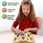 Toddler Montessori Busy Board - Wooden Educational Toy with Lights  Switches  and Buttons - Sensory Board - Preschool Motor Skills Learning Activities - Christmas & Birthday Gift