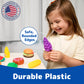 Jaxojoy 122 Piece Pretend Play Food Set for Kids - Toy Food for Kids Kitchen Set, Pretend Play Kitchen Food, Kids Kitchen Access