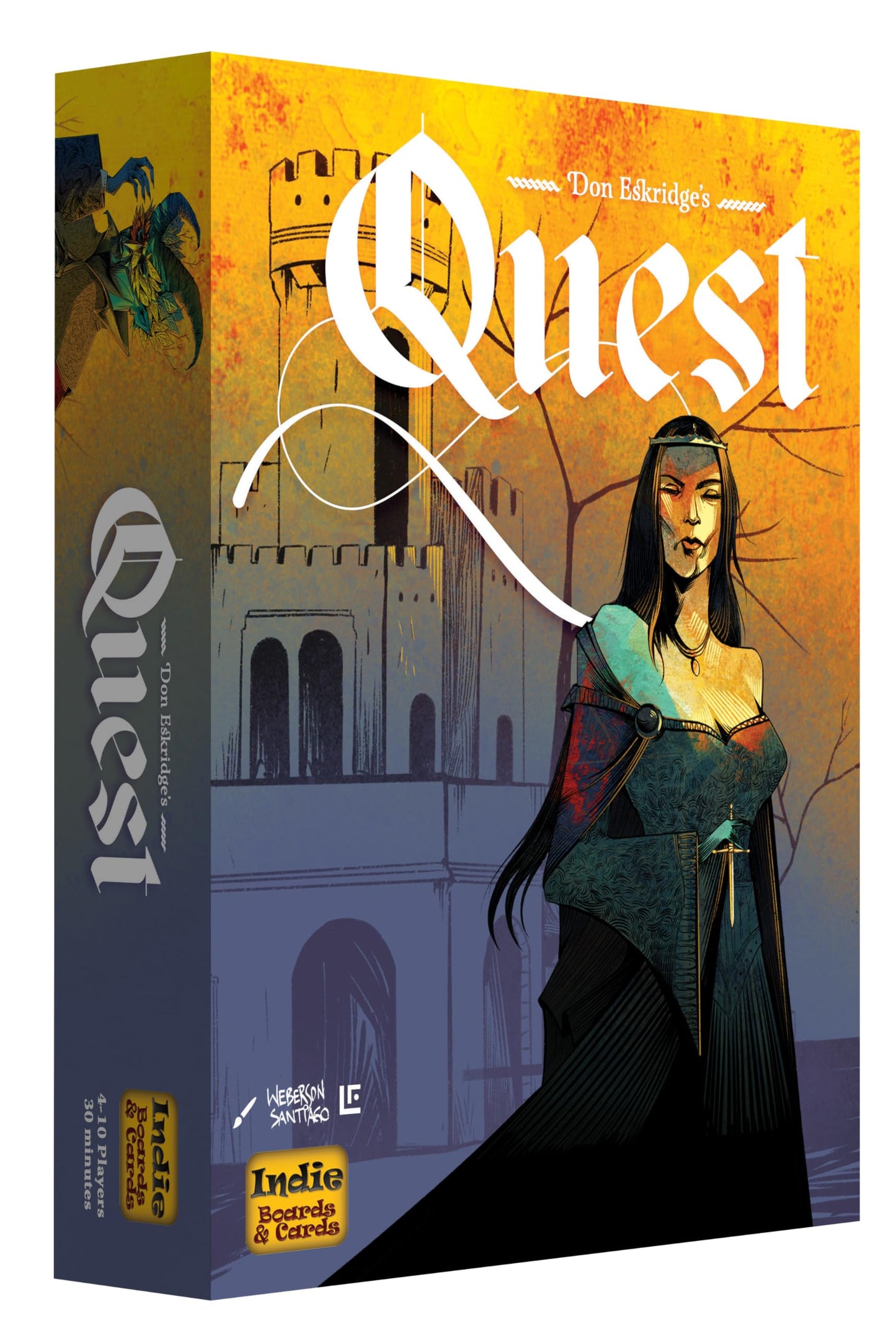 Indie Boards and Cards Quest - Multicolor Cardboard Game Model QUE1IBC