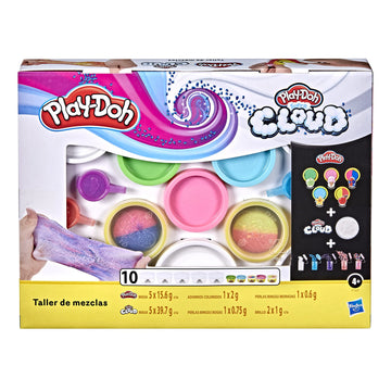 Play-Doh Mixing Studio Diy Kit For Kids 4 Years And Up, Mix Your Own Colors With Super Cloud And Scented Classic Modeling Compound, 10 Cans, 5 Mix-Ins, Non-Toxic