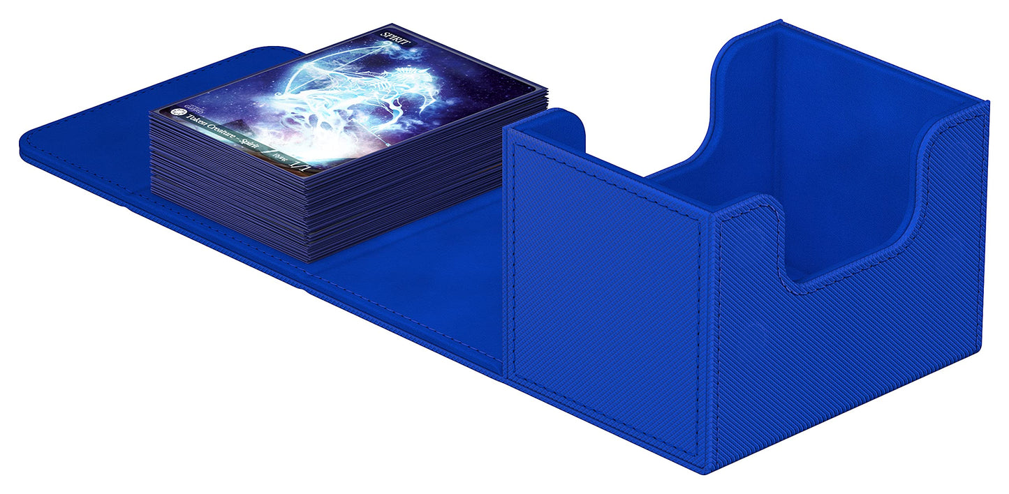Ultimate Guard Sidewinder 100+, Deck Box For 100 Double-Sleeved Tcg Cards, Blue, Magnetic Closure & Microfiber Inner Lining For Secure Storage