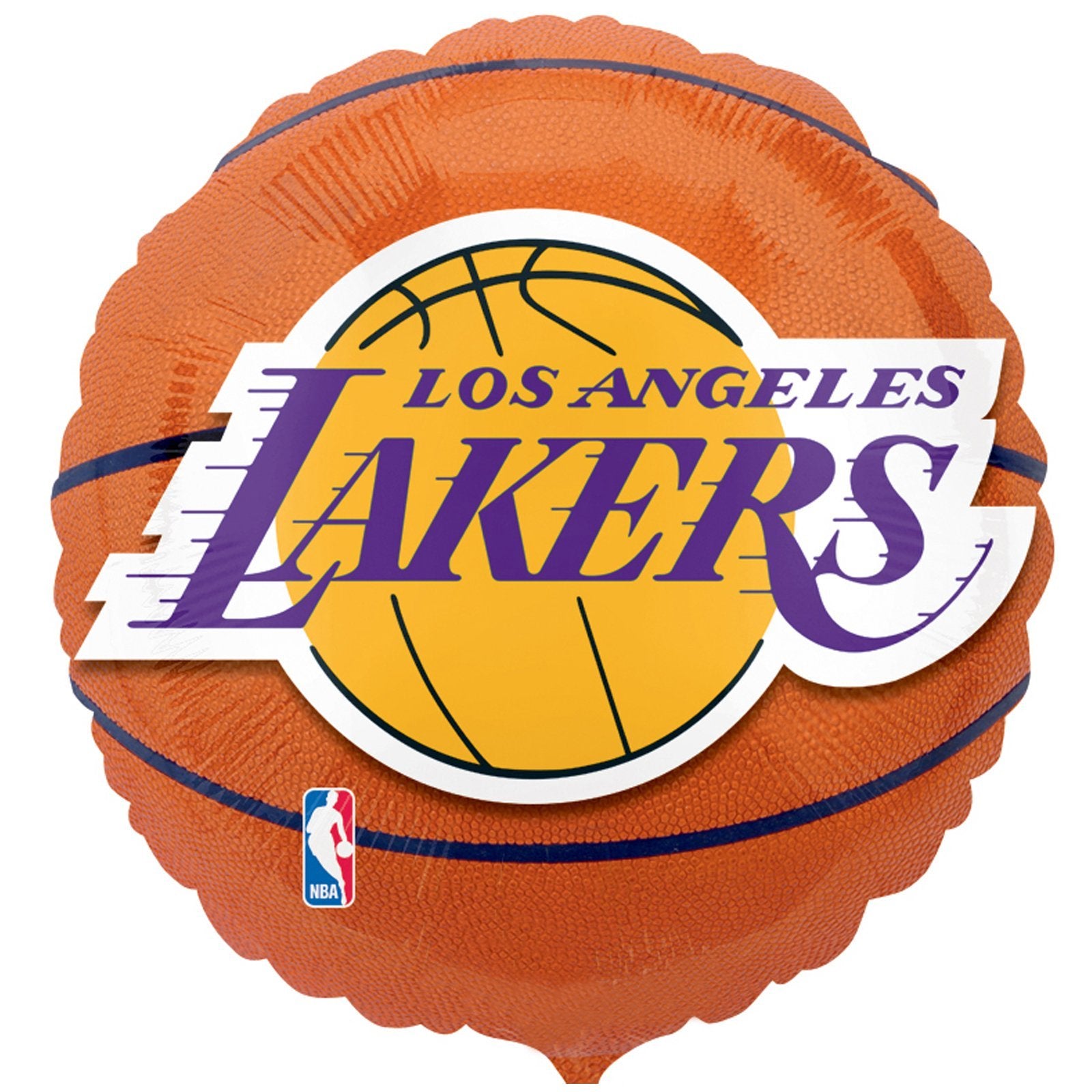 Anagram International Los Angeles Lakers Flat Party Balloons, 18, Multicolor