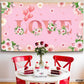 KatchOn, Pink Love Valentines Day Backdrop - XtraLarge, 72x44 Inch | Valentines Backdrops for Photography | Valentines Day Banne