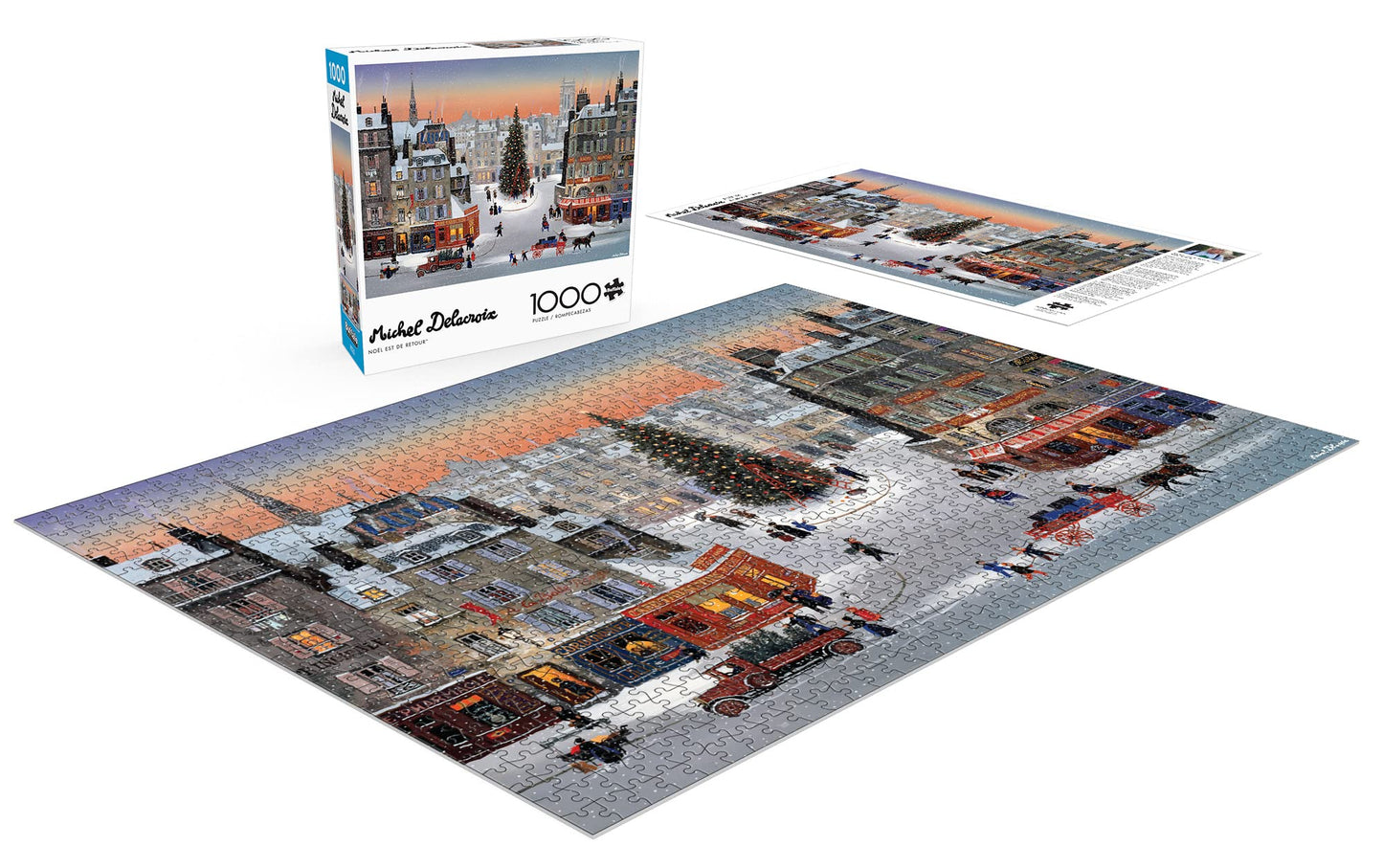 Buffalo Games 1000 Piece Jigsaw Puzzle - Michel Delacroix - Large Multicolor - Paper - Perfect for Adults and Game Nights
