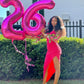 Hot Pink Number 6 Balloon 40 Inch, 6 Balloon Number, 6Th Birthday Decorations, Hot Pink Party Supplies For Boys Girls