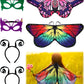 Gejoy 6 Pieces Butterfly Cloak Costume With Mask Antenna Headband For Kids Halloween Party (Colorful Style)