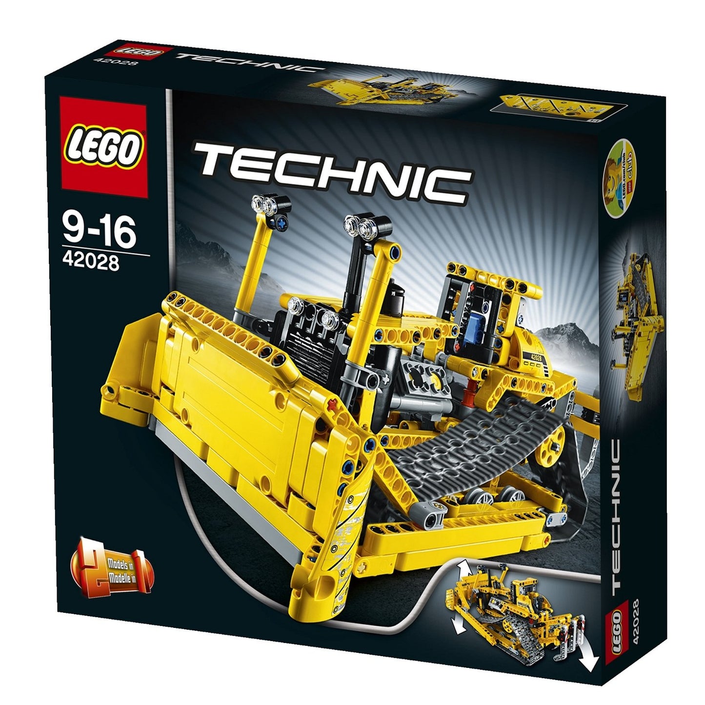 LEGO TECHNIC 42028 Bulldozer - Multicolor Building Set, Made of Acrylonitrile Butadiene Styrene, Perfect for Creative Play