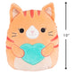 Squishmallows 10" Gigi The Cat Plush - Orange Soft Squishy Kitty Stuffed Animal - Official Kellytoy SQVA01027