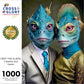 Cross & Glory - Meet The Aliens: Tralyn And Jorin - 1000 Piece Jigsaw Puzzle | Intergalactic Adventure | Premium Quality | Brain-Boosting Fun | Vibrant Colors | Storage Box