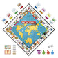 Hasbro Gaming Monopoly World Tour Board Game With Token Stampers And Dry-Erase Gameboard For Family Game Night