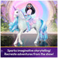Unicorn Academy, Layla & Glacier Set With 2 Riding Accessories & Hair Styling Tool, Dolls & Unicorn Toys For Girls Ages 4 And Up