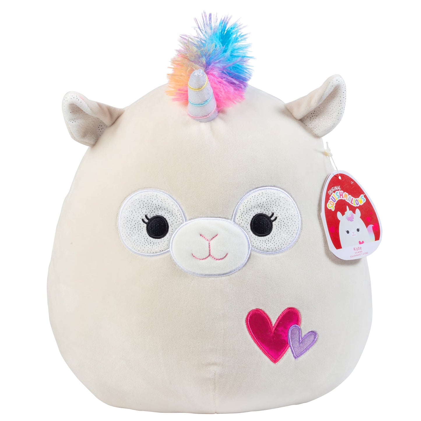 Squishmallows Original 12-Inch Kate The Rainbow Llamacorn - Official Jazwares Plush - Collectible Soft Squishy Stuffed Animal Toy - Add To Your Squad - Gift For Kids, Girls & Boys