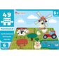 Popcorn Games & Puzzles Farmland 49 Piece Puzzle Kids Jigsaw Game Puzzle  Science Educational Toys For Kids Children 5+ Years