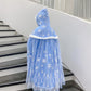 Purfeel Girls Princess Velvet Cape Kids Elsa Hooded Princess Cape Halloween Snow Cloak Costume 3-6Years