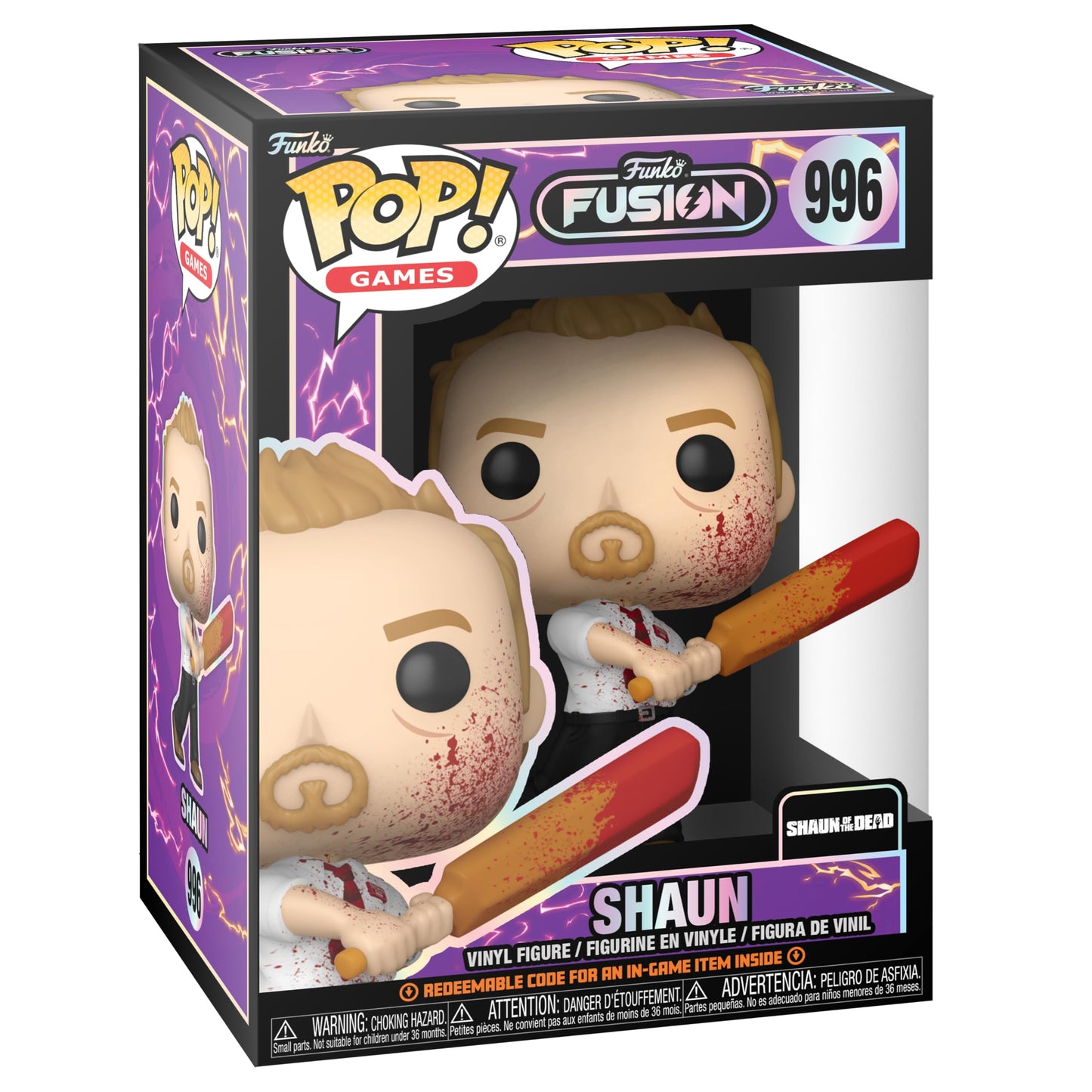 Funko Pop Games: Fusion - Shaun - Shaun Of The Dead - Collectable Vinyl Figure - Gift Idea - Official Merchandise - For Kids & Adults - Horror Fans - Model Figure For Collectors And Display