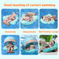 Big Buoyancy And Comfort Mambobaby Float With Canopy And Tail New Upgraded Non-Inflatable Baby Pool Float Mambo Float Swim Train
