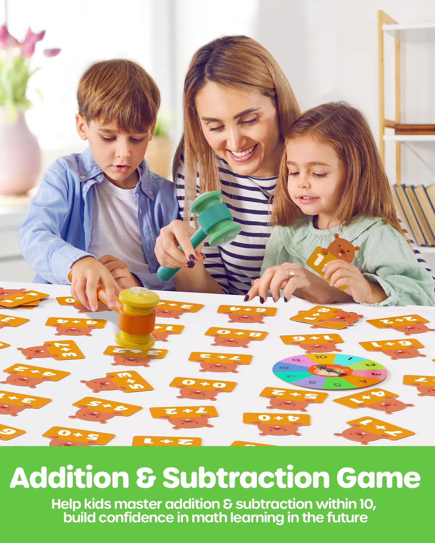 D-Fantix Addition And Subtraction Games, Math Games For Kids, Math Manipulatives Games For Kindergarten Elementary 1St 2Nd 3Rd G