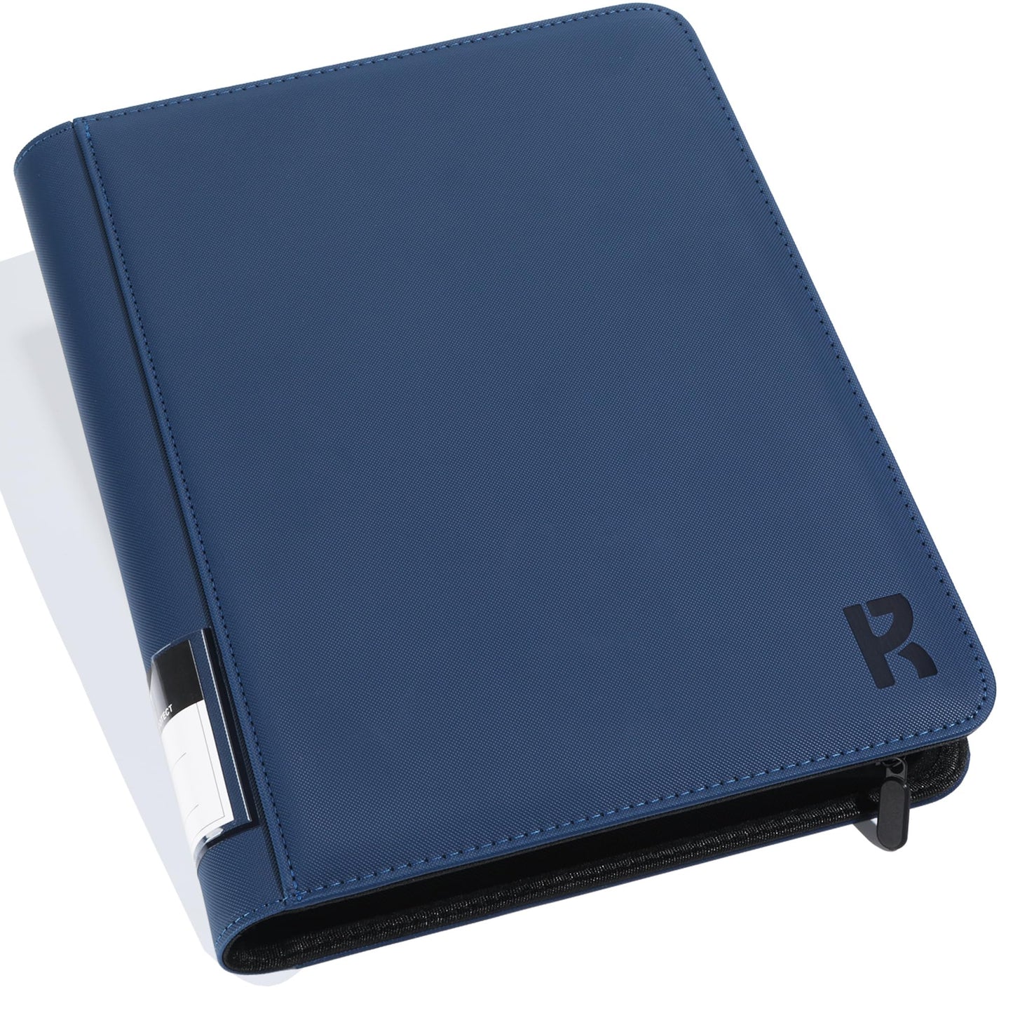 KarlyPro 3 x 4 loader Binder  Hold 288 Top 25-55PT Loaders Storage 9-Pocket enhanced Zip Hard Plastic Album Collection Binder for Sports or Other Trading Cards in 3 x 4 Sleeves-(Deep Blue)