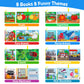 Dr.Rapeti Soft Cloth Books Baby Books Bath Books 8-Pack For Baby Infant Toddler Kid Crinkle Washable Chewable Early Educational Preschool Learning Giftable