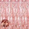 Keyali 3 Pack 3.3 * 8.3 ft Foil Curtain Metallic Tinsel Fringe Curtains Photo Booth Props Backdrop for Birthday Wedding Engageme