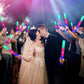 SHQDD 100 Pack LED Glow Sticks for Wedding, Bulk Foam Glow Sticks with 3 Modes Colorful Flashing, Glow Stick Bulk Party Pack for