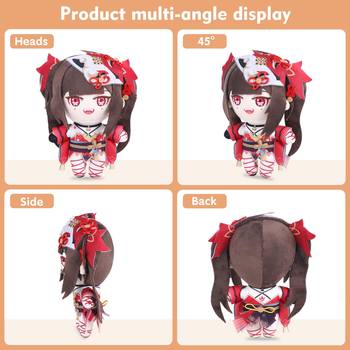 Honkai Star Rail & Zenless Zone Zero Plush Dolls - Soft Cotton Character Toys for Collecting and Decor (Sparkle)