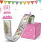 Wenmthg Happy 60Th Birthday Money Box For Cash Gift Pull - 60Th Birthday Gifts For Girls Boys - 60Th Birthday Surprise Gift Box