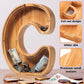 Sulevalt 12' Extra Large Wooden Letter Piggy Banks - Piggy Banks For Boys Girls Kids, Alphabet Money Banks With Initial C - Coin Banknote Bank Birthday/Christmas For Kids