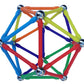 Magz Super 300 Magnetic Building Set Consisting Of 176 Magnetized Rods (2.3' Long) And 124 Nickel Plated Steel Balls (0.5' In Diameter) In A Wooden Box, Offered