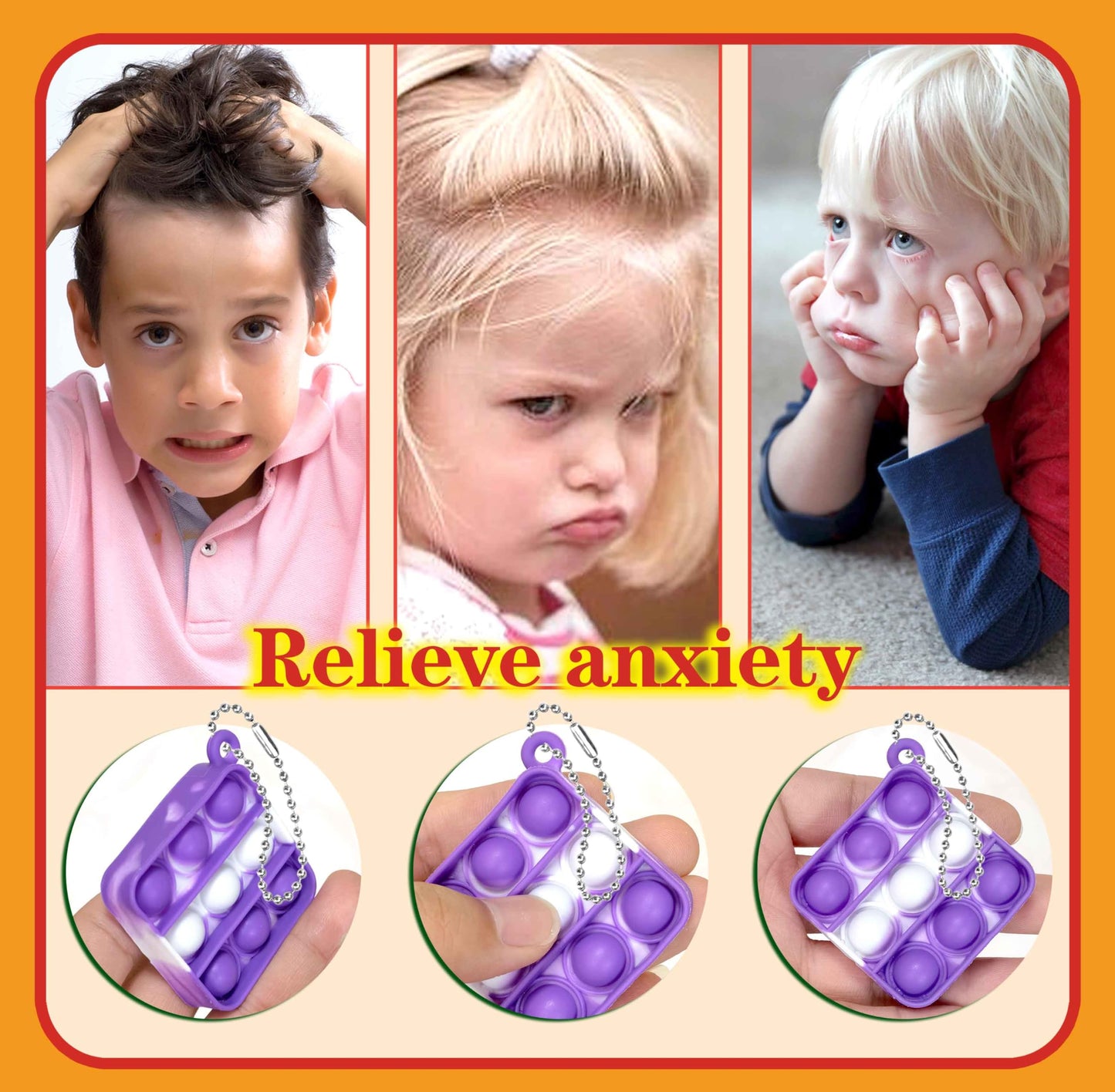 Dopwqaa 200 Pcs Mini Pop Bubble Fidget Toys For Party Favors, Pop Toy Bulk For Party Favor, Classroom Student Prizes Christmas E