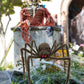 Big Mo's Toys Creepy Spider - Realistic Black Tarantula with Red LED Eyes