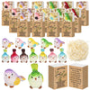 Yookeer 24 Sets Pocket Hugs Gift Bulk Emotional Resin Bird Positive Resin Animal Bird with Cheer Card Box Inspirational Office G