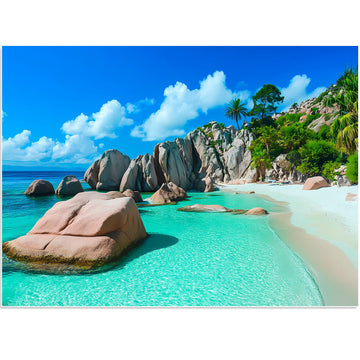 500 Piece Puzzles for mature-themeds  Beach Jigsaw Puzzle for mature-themed Kids Seniors  Recycled Cardboard Landscape Puzzle 500 Pieces  Challenging Puzzles Family Activity Game Nights Gift for Friends 20.5 * 15IN