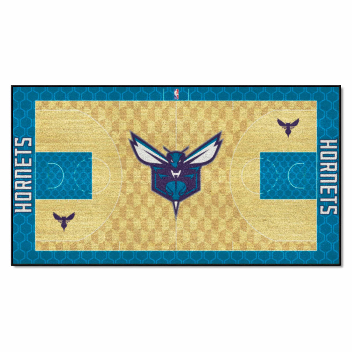 FANMATS 9213 Charlotte Hornets Large Court Runner Rug - 30in. x 54in.