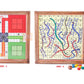 Ortus Handmade Wooden Classic 2 In 1 Magnetic Ludo Snakes And Ladders Set | Travel Board Game For Adults And Kids | Best Birthda