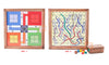 Ortus Handmade Wooden Classic 2 In 1 Magnetic Ludo Snakes And Ladders Set | Travel Board Game For Adults And Kids | Best Birthda
