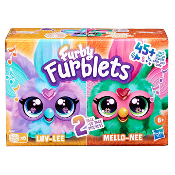 Furby Furblets 2-Pack - Mini Plush Toys, 2" - Luv-Lee & Mello-Nee, 45+ Sounds, Ages 6+, Electronic Gifts (Amazon
