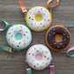 CONTRACONTACT Donut Girl Purse Party Set of 4, Kids Toys Crossbody Gift Sets in Four Colors for Girls Age 3+, Doughnut Toy Bags